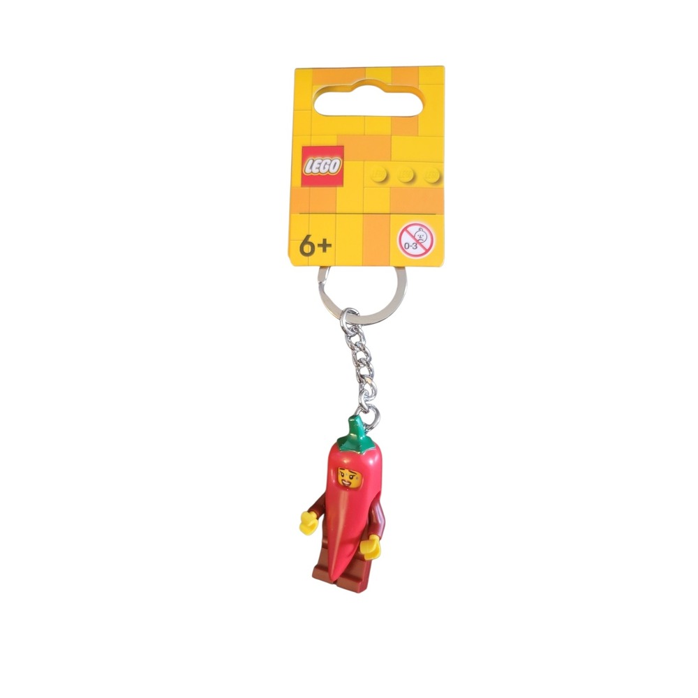 LEGO Chili Pepper Girl Keychain Unisex OS Red New 854234 Minifigure‎ Accessory
